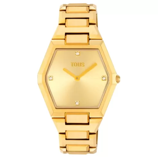 Best Analog Watch with gold-colored IPG steel bracelet Karat For Her | Analog Watches