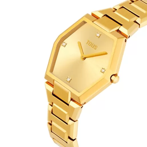 Best Analog Watch with gold-colored IPG steel bracelet Karat For Her | Analog Watches