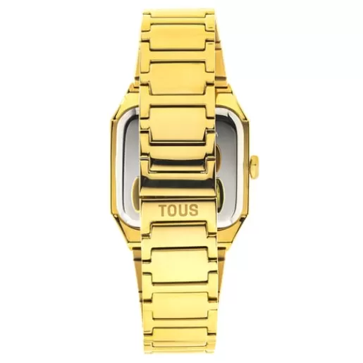 Cheap Analogue watch with gold-colored IPG steel wristband Karat Squared For Her | Analog Watches