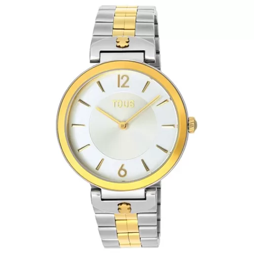 New Analogue watch with steel and gold-colored IPG steel wristband S-Band For Her | Analog Watches
