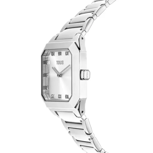 Shop Analogue watch with steel wristband Karat Squared For Her | Analog Watches