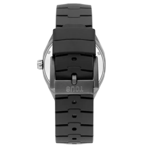 Best Sale Automatic analog Watch with titanium case and black rubber bracelet Now For Her | For Man