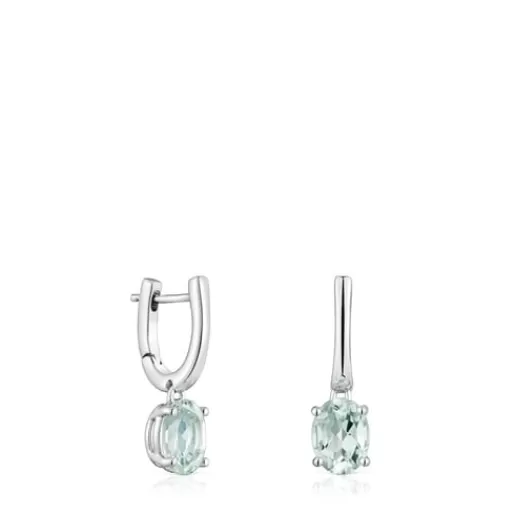 Best Basic Colors and prasiolite Earrings Silver Earrings | Hoop Earrings