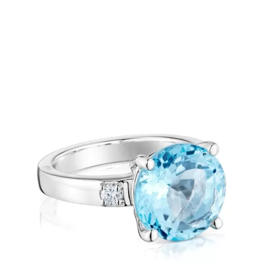 Best Sale Basic Colors Ring with diamond and topaz Silver Rings | Diamond Rings
