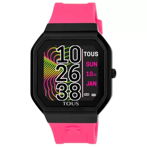 Online B-Connect Smartwatch with fuchsia silicone strap For Her | For Man