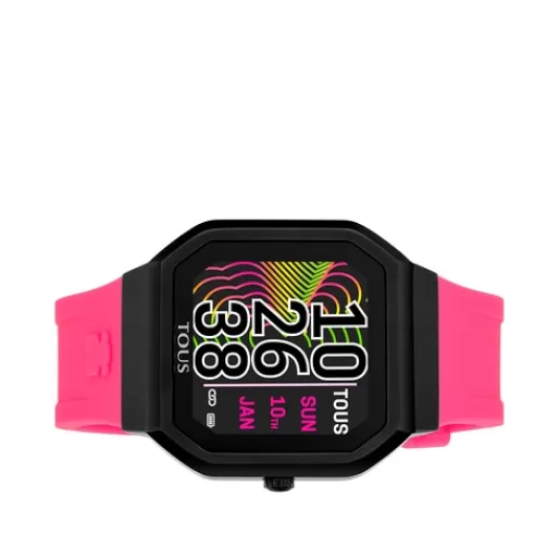 Online B-Connect Smartwatch with fuchsia silicone strap For Her | For Man