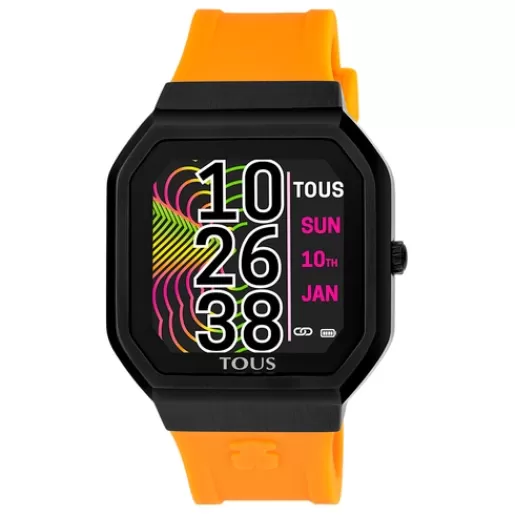 Best Sale B-Connect Smartwatch with orange silicone strap For Her | For Man