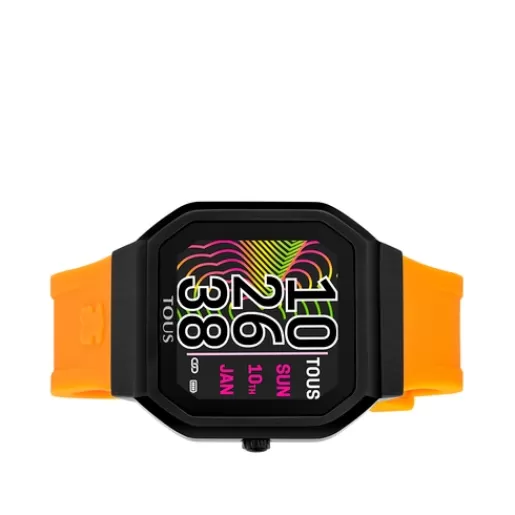 Best Sale B-Connect Smartwatch with orange silicone strap For Her | For Man