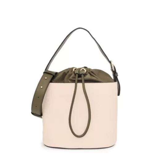 Fashion Beige and khaki Bucket bag Nanda Crossbody Bags