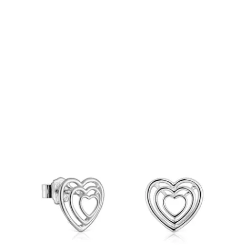 Cheap Bickie heart Earrings Silver Earrings | Small Earrings