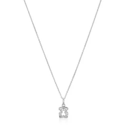 Hot Bickie silver triple bear Necklace Silver Pendants | Short Necklaces