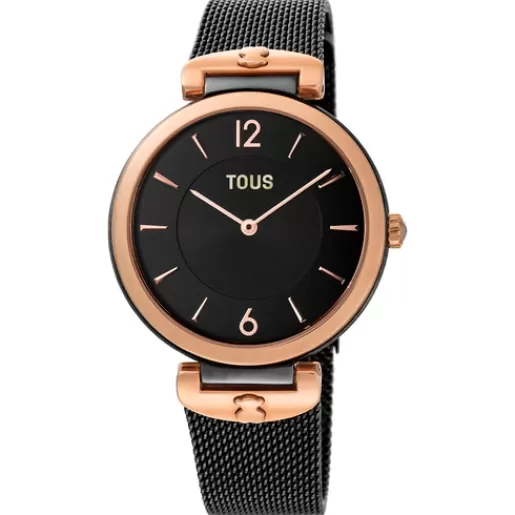 Clearance Black IP S-Mesh Watch For Her | Analog Watches