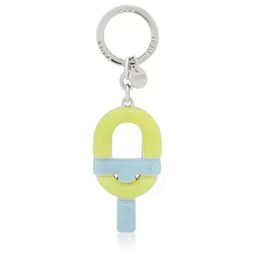 Outlet Blue and green logo Key ring MANIFESTO Key Rings | Other Accessories