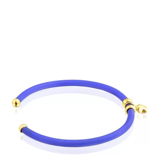 Flash Sale Blue star and silver vermeil St. Tropez Caucho Bracelet Silver Bracelets | Bangle Bracelets