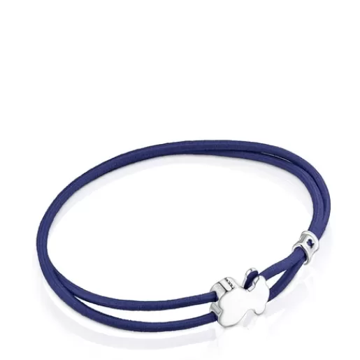 Online Blue Sweet Dolls Elastic Bracelet Kids Silver Bracelets | Cord And Thread Bracelets