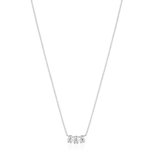 Store Bold Bear silver Choker with charm Silver Necklaces