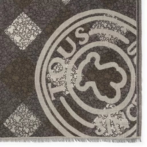 New Brown jacquard Kaos Mini Stamp Scarf Scarves & Others