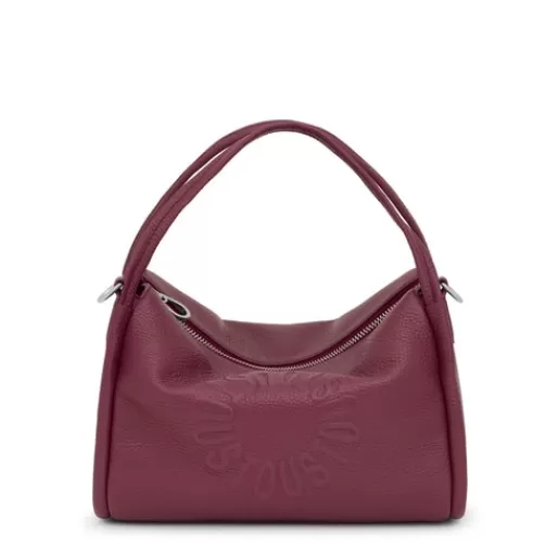 Hot Burgundy leather Miranda City bag Leather Handbags