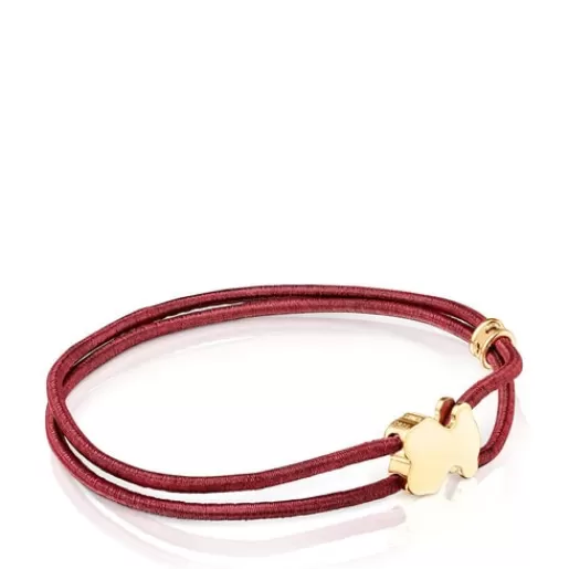 Online Burgundy Sweet Dolls Elastic bracelet Kids Silver Bracelets | Cord And Thread Bracelets