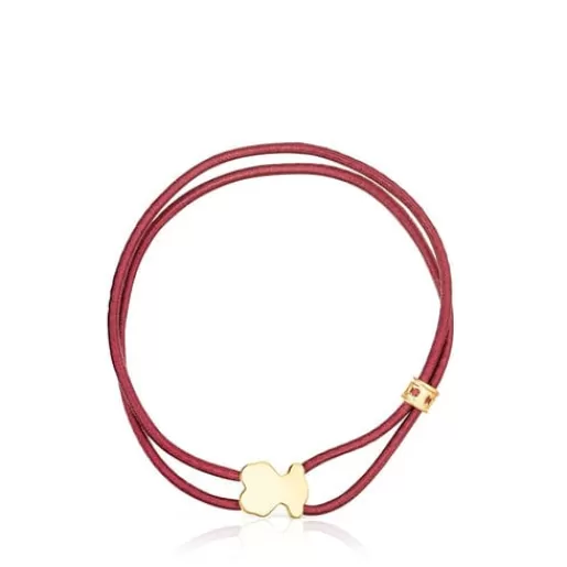 Online Burgundy Sweet Dolls Elastic bracelet Kids Silver Bracelets | Cord And Thread Bracelets