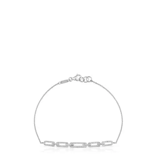 Sale Chain Bracelet in white gold with diamonds Les Classiques Gold Bracelets | Chain Bracelets