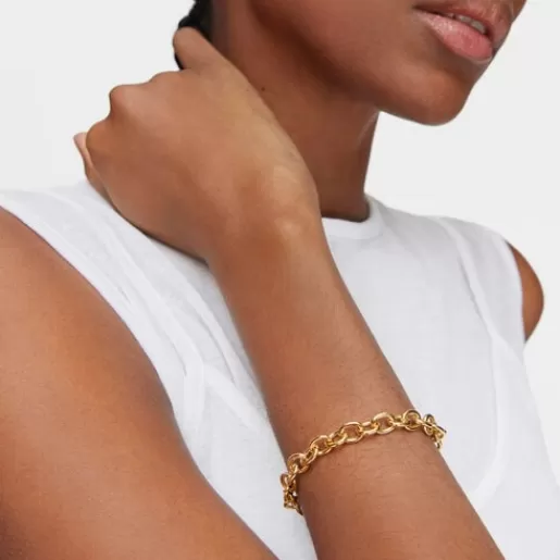 Store Chain bracelet with 18kt gold plating over silver Basics Silver Bracelets | Chain Bracelets