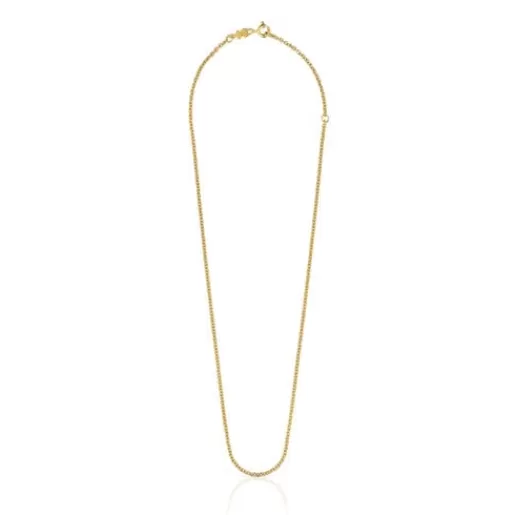 Store Choker with 18kt gold plating over silver measuring 45 cm Chain Silver Necklaces