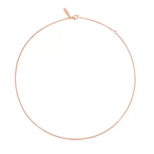 Best Sale Choker with 18kt rose-gold plating over silver measuring 45 cm Hand Kids Silver Necklaces | Chokers