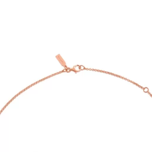 Best Sale Choker with 18kt rose-gold plating over silver measuring 45 cm Hand Kids Silver Necklaces | Chokers