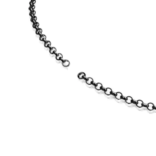 Online 42 cm Dark Silver Hold Choker. Silver Necklaces | Chokers