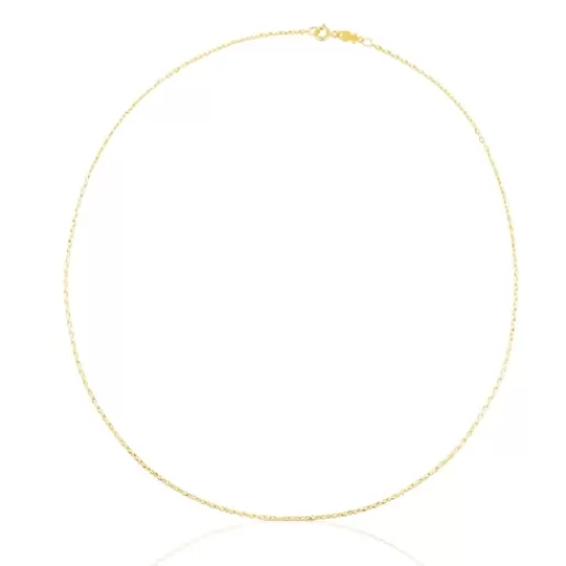 Best Sale 45 cm Chain Choker with oval rings. Kids Gold Necklaces | Chokers