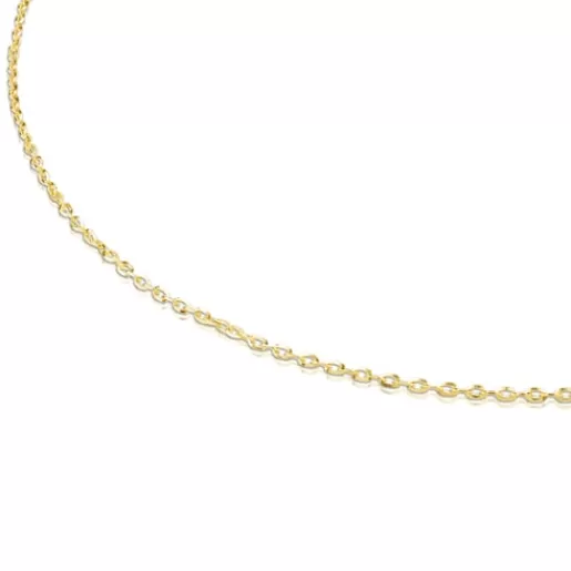 Best Sale 45 cm Chain Choker with oval rings. Kids Gold Necklaces | Chokers