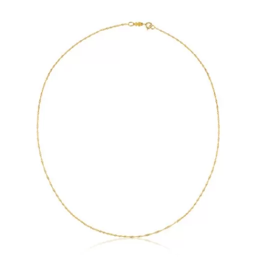 Fashion 45 cm Gold Chain spiral Choker. Gold Necklaces | Chokers