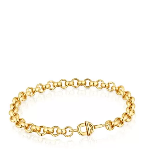 Hot 17.5 cm gold-plated Chain bracelet MANIFESTO Silver Bracelets | Chain Bracelets