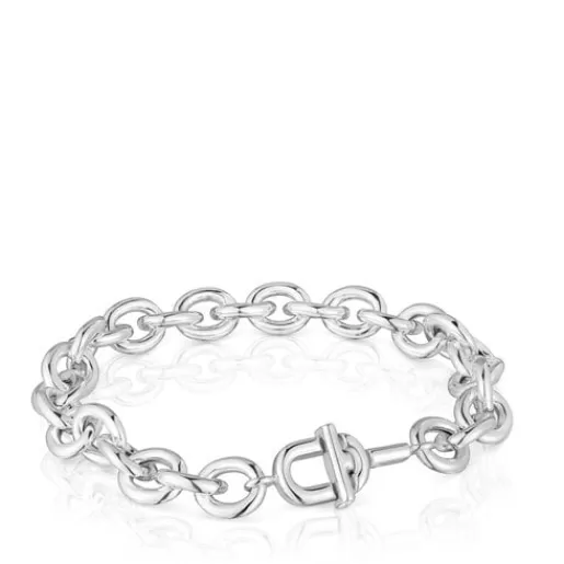 Shop 19 cm silver Chain bracelet MANIFESTO Silver Bracelets | Chain Bracelets