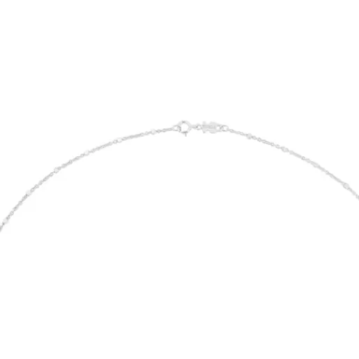 Store 45 cm White Gold Chain Choker with interspersed balls. Kids Chokers | Jewelry