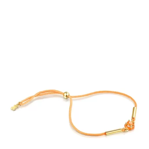 Store Cord Vibrant Colors Bracelet with carnelian and enamel Silver Bracelets | Cord And Thread Bracelets