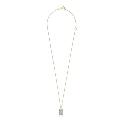 Clearance 0.58ct-diamond and gold Bold Bear necklace Small Pendants | Gold Necklaces