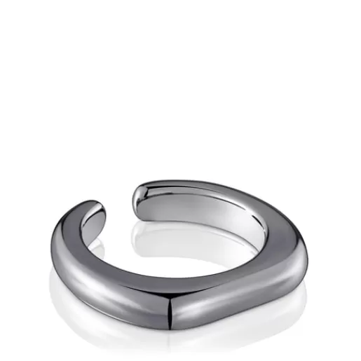 Shop Dark silver open Ring Line Silver Rings | Open Rings