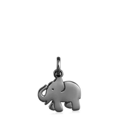 Cheap Dark Silver Sweet Dolls elephant Pendant Silver Pendants