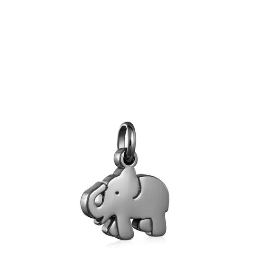 Cheap Dark Silver Sweet Dolls elephant Pendant Silver Pendants