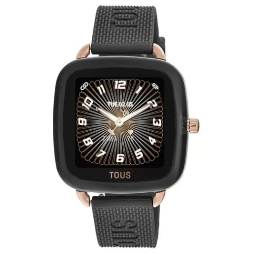 Cheap D-Connect Smartwatch with black strap For Her | For Man