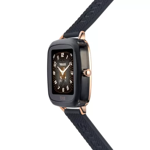 Cheap D-Connect Smartwatch with black strap For Her | For Man