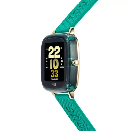 New D-Connect Smartwatch with green strap For Her | For Man