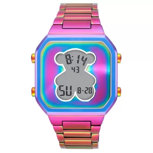 Sale Digital Watch with iridescent IP steel bracelet D-BEAR For Her