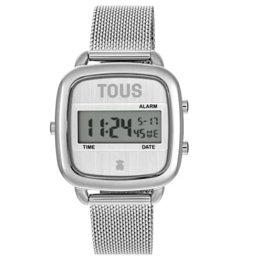 Cheap D-Logo New Digital watch with steel strap For Her