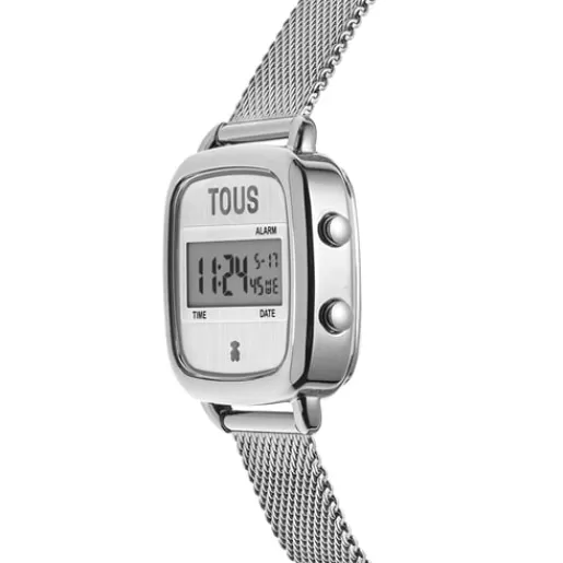 Cheap D-Logo New Digital watch with steel strap For Her