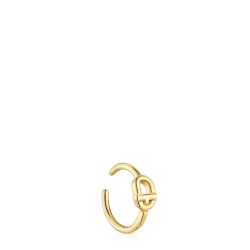 Flash Sale Earcuff with 18kt gold plating over silver MANIFESTO Silver Earrings