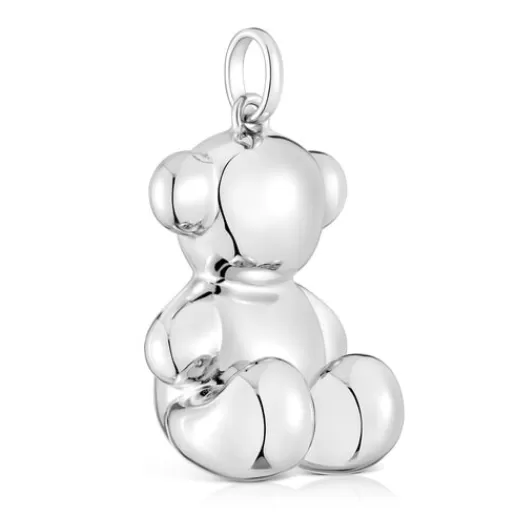 Hot Extra large silver bear Pendant Bold Bear Silver Pendants | Large Pendants