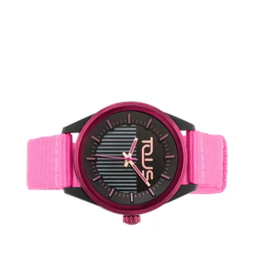 Best Sale Fuchsia solar-powered and sustainable Vibrant Sun Watch For Her | Analog Watches